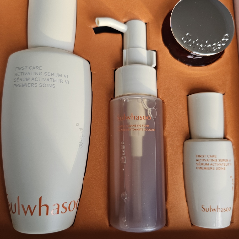 Sulwhasoo Skincare Serum & Face Oil Set - White and Orange